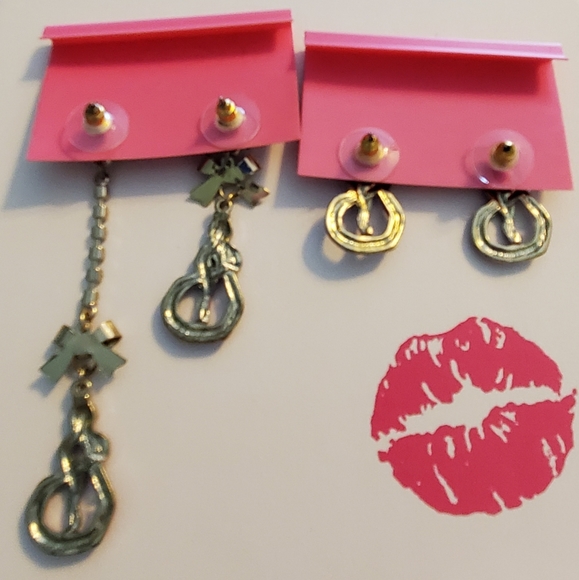 Betsey Johnson 3 Piece Set Snake & Flower Necklace & Earrings - Picture 6 of 11